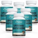 2400 MG Liposomaalsed Glutatiooni pehmed geelid, Max Absorbtsioon, aktiivne vorm L-glutatiooni vähendatud (GSH), hüaluroonhappega, resveratrool, Master Antioksüdandid Detox, aju, immuunsüsteem, 360 Softgels