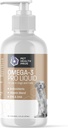 Omega 3 kalaõli koertele - Omega 3 Pro nahk ja kate koera kalaõli lisand w / pump - kalaõli koer Omega 3 täiendus - EPA & DHA rasvhapete kalaõli koertele nahk ja kate - 8 oz