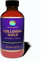 Maa kliinik ® Colloidal Gold - 2X kontsentreeritud 40 ppm, 8 fl oz Merevaigu pudel tõhustatud aju tervise ja kognitiivse toetuse jaoks