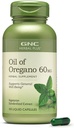 GNC taimsed Plus õli Oregano 60mg täiendus, taimetoitlane, toetab üldist heaolu, 100 serveerimist