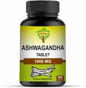 Ashwagandha tabletid, 1000 mg | 100% looduslik ashwagandha & Withanolide | Stressi leevendamine noorendab meelt ja keha parandab meeste ja naiste tugevust ja energiat | 90 tabletti, 45 päeva pakkumine
