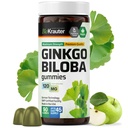BIO KRAUTER Ginkgo Biloba Gummies - 90 vegan närimist - Ginkgo Biloba lisandid aju toetamiseks - 120 mg standardiseeritud ekstrakt - pektiinipõhine valem