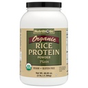 NutriBiotic Certified Organic Rice Protein Plain, 3 Nael | Low Carbohydrate Vegan Protein Pulber | Toores, Certified Kosher & Keto Friendly | Valmistatud ilma kemikaalide, GMOde ja gluteenita | Lihtne seedida