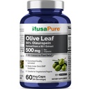 NusaPure Olive Leaf 50: 1 Ekstrakt , 500 mg , mis vastab 25 000 mg - 50% Oleuropein Vegan / Taimetoitlane - Super Tugevus No Oil 60 kapslit