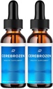 Cerebrozen Tinnitus Kõrva tilgad - Cerebrozen 24, Cerebrozen Vedel tilgad, Cerebrozen Reviews, Cerebrozen Drops for Ear Relief (2 Pack - 120 ML)