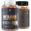 DHT Blocker Gummies Hair Growth Supplement, Super Potency Saw Palmetto & Biotin 10000 mcg naistele ja meestele, Plus 12 Proprietary Blend - Ennetada juuste väljalangemist, blokeerides DHT retseptoreid, hormonaalne tasakaal