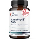 Tervise Annatto-E 300mg Tokotrienoolid Vitamiin E - Delta + Gamma Tokotrienoolid, et toetada südame tervist, silmade tervist, tervislikku vananemist - DeltaGold Antioksüdandid täiendus (60 E-vitamiini pehmed)