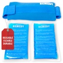 Perfect Remedy 2-Pack Gel Ice Packs vigastused Rihmakate, Paindlik Kuum Külm Kompress, rahustav pehme jää pakendid abi vigastuste tingimused, alternatiiv kuuma vee pudelid (sinine, regulaarne)
