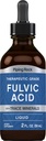 Torukivivedel Fulvic Acid Drops | 2 fl oz | koos jälgede mineraalidega | Ionic Supplement | Taimetoitlane, mitte-GMO ja gluteenivaba