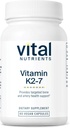 Vital Nutrients Vitamin K2-7 | Promotes Cardiovascular, Heart, Bone Health* | Vitamin K2 + MK7 | Vegan Vitamin K Supplement | Gluten, Dairy, Soy Free | Non-GMO | 60 Capsules