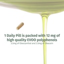 OleocanTM kapslid - 90 päeva pakkumine - Premium EVOO polüfenooli lisand - 3,5 mg oleocanthal ja 3,5 mg Oleacein - laia spektriga