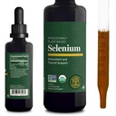 Global Healing Center - Selenium 200mcg, Selenium Supplement tilgad orgaaniliste koostisosadega, Antioksüdandid kilpnäärme ja immuunsüsteemi tugi, mitte-GMO ja gluteenivaba, meestele ja naistele - 2 Fl Oz
