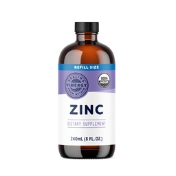 Vimergy Orgaaniline Tsink Toidulisandid Naistele Ja Meestele (7,5 mg Vedel Tsink Serving) Kiiresti Absorbeeriv Immuunsüsteemi Tugi, Soodustab Tervislikke Luud & Nahk, USDA Certified Organic, Vegan, Kuni 120 Servings (240 ml)