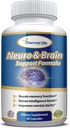 Neuro & Brain Care, Extra Tugevus Aju Täiendus Mälu, Keskendumise Ja Selgus - Suurendab Mälu Funktsiooni, Intelligentsuse Tasemeid Ja Keskendumist, Premium Aju Tervise Täiendus Meestele Ja Naistele, 60 Kapslit