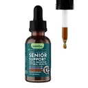Animal Essentials Senior Support for Dogs & Cats Supplement - Piimaohakas, vanadele kassidele ja koertele, lemmiklooma neerutoetus, taimsed toidulisandid - 2 Fl Oz