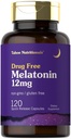 Tahoe Nutritionals Melatoniin 12 mg | 120 kiirvabastuskapslid | Ravimivaba toidulisand | Mitte-GMO, Gluteenivaba