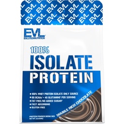 Evlution Nutrition 100% isolaat, vadak isolaatvalgu pulber, 25 g kiiresti imenduvat valku, suhkrut pole lisatud, madala süsivesikusisaldusega, gluteenivaba (topelt rikas šokolaad, 1 LB)