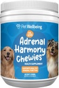 Lemmikloomade heaolu Adrenal Harmony Chewies for Dogs - Vet-Formulated - Dog Adrenal Support, Cortisol Balance, Ashwagandha, Bacopa - Taimne täiendus (90 Soft Chews)