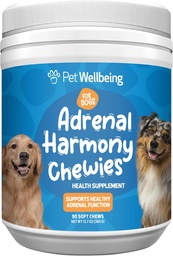 Lemmikloomade heaolu Adrenal Harmony Chewies for Dogs - Vet-Formulated - Dog Adrenal Support, Cortisol Balance, Ashwagandha, Bacopa - Taimne täiendus (90 Soft Chews)