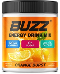 Hommikune Buzz energiajoogipulber - energia kiirendamise joogisegu - suhkruvaba energia antioksüdantidega - Hommikune Kickstart ja spordi toitumisalane vastupidavustoode - 30 serveerimist, Orange Burst, 8 Ounces
