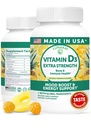 Lunakai USA Valmistatud Vitamiin D3 Gummies 2000 RÜ - Mitte-GMO, Gluteenivaba D-vitamiini Gummies Naistele Ja Meestele - Luu, Immuunsuse Ja Energia Toetus, 60 Ct