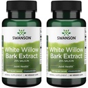 Swanson Maksimaalne tugevus Valge pajukoore ekstrakt-edendab ühist tuge ja lihaste leevendust-Standardeeritud 25% Salicin-Natural Supplement ilma kõhuärrituse (60 Veggie Caps, 500 mg igaüks) 2 Pack