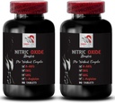 Ornitiin alfa-ketoglutaraat OKG - NITRIC OXIDE BOOSTER - L-glutamiini pulber, treeningu vastupidavus, lämmastikoksiidi pulber, jõusaali lisand, energialisand, Harjutustugevus 2 Pudel 180 tabletti