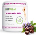 HillVital Varicose Veinide Jalgade Ravi, Looduslik Varicose Vein Cream & Spider Vein Ravi Jalgade ja muude kehaosade, Premium Horse Kastan Cream Puffed Veins, Infundeeritud 14 Herbs