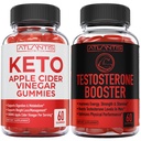 Atlantis Nutrition Keto Õunasiider Äädikas 60 Gummies + Testosterooni Booster 2-Pack (120 Gummies)