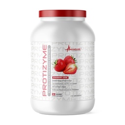 Metaboolne toitumine | Protizyme | 100% vadakuvalgu pulber | kõrge valgusisaldus, madal süsivesikute sisaldus, madala rasvasisaldusega seedeensüümid, 24 olulist vitamiini ja mineraali | Maasikakreemi, 2 naela
