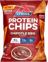 Atkins Chipotle BBQ valgukiibid, 4g Net Carbs, 13g Valk, Gluteenivaba, Madal Glükeemiline, Keto Sõbralik, 12 Count