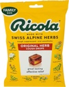 Ricola Original Herb Cough tilgad, 45 Count, Cough Suppressant & Throat leevendavad tilgad looduslikult saadud mentooliga, Pleasing Taimne maitse köha ja kurgu ärrituse sümptomite leevendamiseks