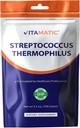 Vitamatic Streptococcus Thermophilus Probiootiline pulber - seedetrakti tervisetoetus - 100 grammi (3,5 OZ) - 100 serveerimist