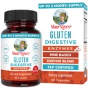 MaryRuth Organics Gluten Ensüümid Kapslid | Ensüümilisa soolestiku tervise toetamiseks | Gluteeni seedimine | & toitainete imendumine | Vegan | Gluteenivaba | 60 loend