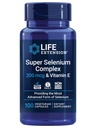 Life Extension Super Selenium kompleks, 200 mcg - 3 Seleeni vormid, E-vitamiin - Raku tervise ja pikaealisuse tugi - Gluteenivaba, mitte-GMO, taimetoitlane, 1 igapäevane - 100 kapslit