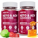 (2 Pack) Keto ACV Gummies1500MG Keto Gummies Õunasiider Äädikas Valmistatud Granaatõunapeedi Mahl Pulber B12 Vegan Mitte GMO 120 Gummys