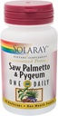 Garanteeritud potentsi Saw Palmetto ja Pygeum üks päev - 30 kapslit