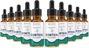 (10 Pack) Cortexi Kõrva tilgad Cortexi Tervislik Kõrvaõli Toetab Tervislikke Kõrva Premium Segu Eeterlikud Õlid 10 Pudelit