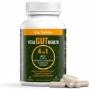 Vital Gut Health 4in1 valem õunasiidri äädika, prebiootikumide ja probiootikumidega, seedetrakti ensüümidega tugeva immuunsuse toetamiseks ja täieliku soolestiku ja seedimise toetamiseks