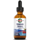 KAL 0,3 Mg Melatoniin Kirss Elderberry Dropins, 2 Fluid Ounce