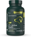 VetriScience Senior 27+ aktiivse tervise närimistabletid, koer pluss igapäevane multivitamiin vanematele koertele, tasakaalustatud vitamiinid, mineraalid ja antioksüdandid, vananemise ja heaolu tugi, Veggie, 60 krahv