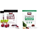 Jõutegur Kogu peedid Pehmed närid koos peediga, viinamarjade ekstrakt, antioksüdandid, nitraadid, L-tsitrulliin, 120 krahv, 2-pake ja targemad rohelised Superfood Chews 25+ Superfoods, probiootikumid, antioksüdandid ja kiud, 60 krahv