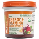 BareOrganics Energy & Stamina Blend Pulber, Orgaaniline Superfood, Vegan Dietary Supplement, 8 Ounces