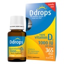 Ddrops Täiskasvanud 1000 IU 365 tilka - Vedel D3-vitamiini täiendus, tugevate luude ja immuunsüsteemi toetamine