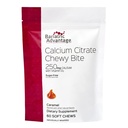 Bariatric Advantage Kaltsium tsitraat Chewy Bites 250 mg - bariaatrilise kirurgia patsientidele - Vitamiin D3 - suhkruvaba närimist kaltsiumlisand - Bariatric Calcium Chews - Caramel Maitse - 60 Count