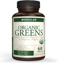 Orgaanilised rohelised, puuviljad ja köögiviljad Parim täiendus energia suurendamiseks, detox, tervise parandamiseks. USDA Orgaaniline, Gluteenivaba, Vegan, Non-GMO, No 1 Allikas oluliste toitainete rikkalik Super-Food 60 Count