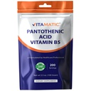 Vitamaatiline pantoteenhappe puhas pulber 500 mg ühe serveerimise kohta - 100 grammi - nimetatakse ka vitamiiniks B5-200 serveerimiseks