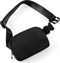 ODODOS Unisex Mini Belt kott reguleeritava rihmaga väike Fanny Pack treeninguks Running Reisimine, must