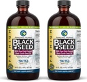 Hämmastavad maitsetaimed Premium Black Seed Oil - Gluteenivaba, Non GMO, Külmpressitud Nigella Sativa Aids seedetrakti tervises, immuunsüsteemi tugi, aju funktsioon, liigeste liikuvus - 16 Fl Oz (pakk 2)