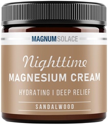 Magneesiumi asukoht - öine magneesiumkreem - rakendage jalgade lihastele, kätele või rinnale - aktuaalne magneesiumkloriid - USA valmistatud ja ohutu lastele (Sandalwood) 4 Fl Oz (pakk 1)